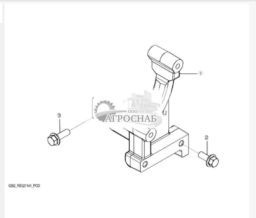 6282 Крепление генератора пер. тока 